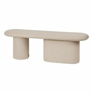 Bézs gyapjú párnázott pad Rull – noo.ma kép