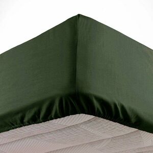 Khaki gumis mikroszálas lepedő 140x190 cm Oscar – douceur d'intérieur kép