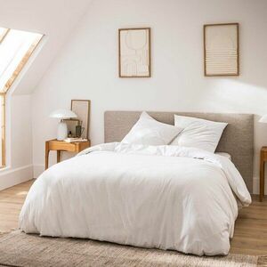 Fehér kétszemélyes-hosszabbított háromrészes pamut ágyneműhuzat 240x220 cm Meline – douceur d'intérieur kép
