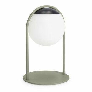 Zöld LED dimmelhető asztali lámpa műanyag búrával (magasság 21 cm) Pansy – Bizzotto kép
