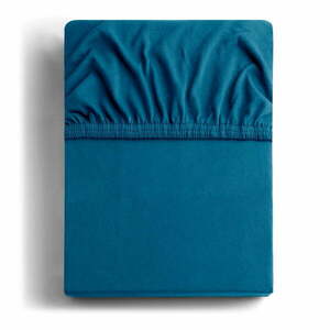 Petróleum színű gumis jersey lepedő 220x200 cm Amber – Restilo kép