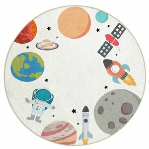 Mosható gyerek játszószőnyeg ø100 cm Space Trip – Mila Home kép