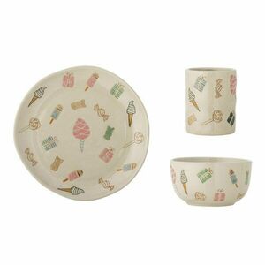Kőedény gyerek étkészlet 3 db-os Sweets – Bloomingville Mini kép
