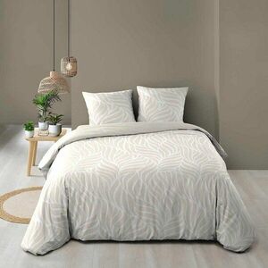 Bézs kétszemélyes-hosszabbított háromrészes pamut ágyneműhuzat 240x220 cm Morgane – douceur d'intérieur kép