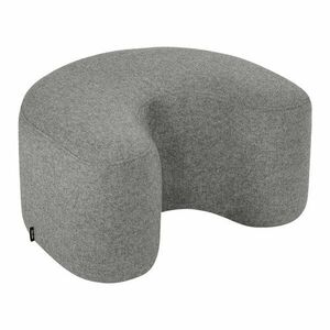 Szürke gyapjú puff Ü – noo.ma kép