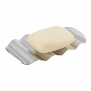 Ezüstszínű rozsdamentes acél szappantartó Olbi – noo.ma kép