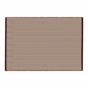 Borvörös-natúr színű kézi szövésű gyapjú szőnyeg 140x200 cm Talo – noo.ma kép