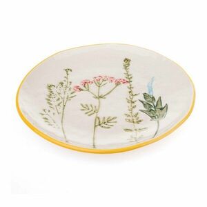Fehér desszertes porcelán tányér ø 21 cm Flower Garden – Dakls kép