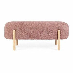 Terrakotta színű buklé párnázott pad Dayla – Bizzotto kép