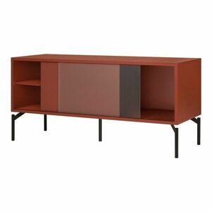 Terrakotta színű TV-állvány 116x55x42 cm Met Mini – noo.ma kép
