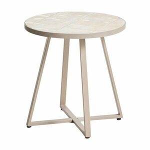Kerek kerti kisasztal kerámia asztallappal ø 45 cm Tella – Kave Home kép
