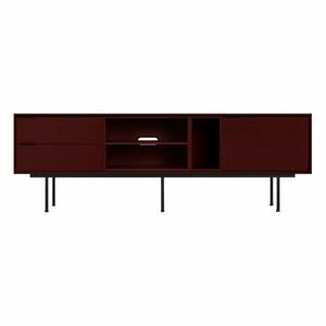Borvörös TV-állvány 189x61x42 cm Mod – noo.ma kép