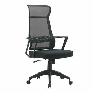 Fekete kárpitozott irodai szék Hoboken – Yes Everyday kép