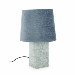 Kék fém asztali lámpa textil búrával (magasság 50 cm) Demra – Bizzotto kép