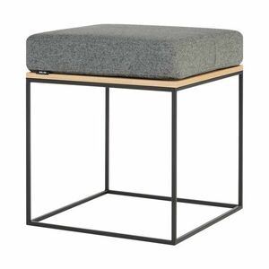 Szürke kárpitozott ülőke Feo – noo.ma kép