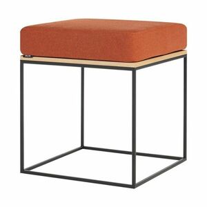 Terrakotta színű kárpitozott ülőke Feo – noo.ma kép