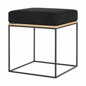 Fekete kárpitozott ülőke Feo – noo.ma kép