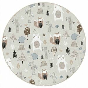 Mosható gyerek szőnyeg ø150 cm Forest Friends – Mila Home kép