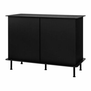 Fekete komód kábellyukkal 120x88x50 cm Suumo – noo.ma kép