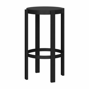 Fekete acél bárszék (ülésmagasság 65 cm) Doon – noo.ma kép