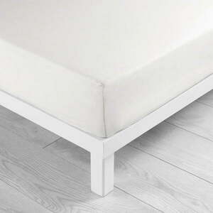 Fehér gumis pamut lepedő 90x190 cm Lina – douceur d'intérieur kép