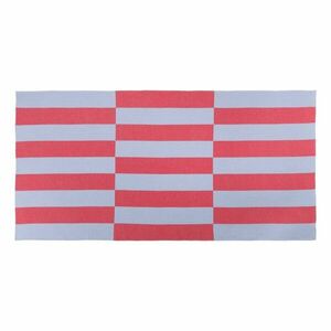 Piros-világoskék pamut strandtörölköző 100x160 cm Su – noo.ma kép
