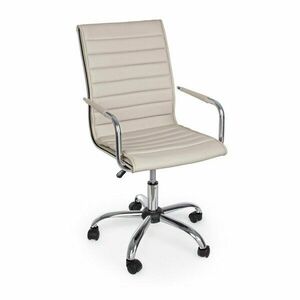 Szürkésbarna bőrutánzat irodai szék Perth – Yes Everyday kép