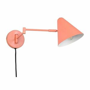 Narancssárga konnektorhoz csatlakoztatható fali lámpa hajlítható szerkezettel ø 15 cm Cosima – Trio kép