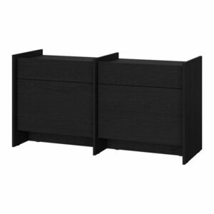 Fekete komód 146x76x51 cm Hido – noo.ma kép