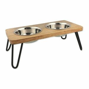 Fa tálka szett állvánnyal kutyáknak Dog Fantasy – Plaček Pet Products kép