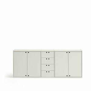 Krémszínű komód 197x80x40 cm Wally – Teulat kép