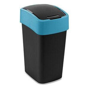 Fekete-kék műanyag szelektív szemetes 25 l Flip Bin – Curver kép