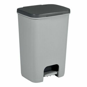 Szürke műanyag pedálos szemetes 40 l Essentials – Curver kép