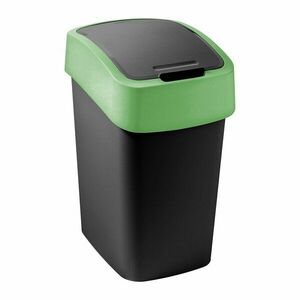 Zöld-fekete műanyag szelektív szemetes 9 l Flip Bin – Curver kép