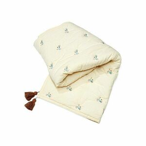 Piros-világossárga bio pamut steppelt gyerek takaró 90x120 cm Bicycles – Cam Cam Copenhagen kép