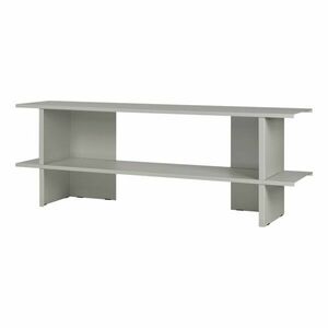 Világosszürke fém polcos állvány 160x57x37 cm Hes – noo.ma kép