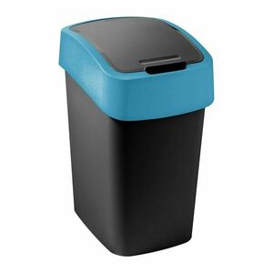 Fekete-kék műanyag szelektív szemetes 9 l Flip Bin – Curver kép
