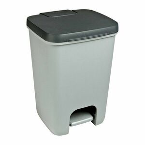 Szürke műanyag pedálos szemetes 20 l Essentials – Curver kép