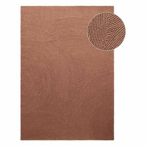 Terrakotta színű kézi szövésű gyapjú szőnyeg 120x180 cm Calmio – Hanse Home kép
