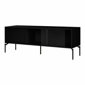 Fekete TV-állvány 160x60x42 cm Met – noo.ma kép