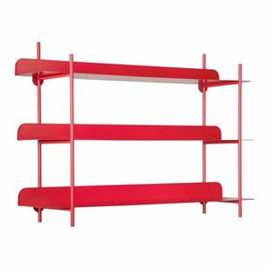 Piros többszintes fém fali polc 60 cm Cool Retro – PT LIVING kép