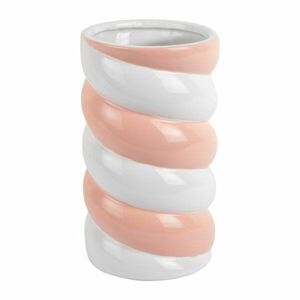 Fehér-rózsaszín kerámia váza (magasság 23 cm) Marshmallow – PT LIVING kép