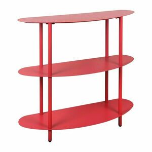 Piros fém polcos állvány 90x82x28 cm Cool Retro – Leitmotiv kép