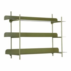 Zöld többszintes fém fali polc 60 cm Riqueza Tres – PT LIVING kép