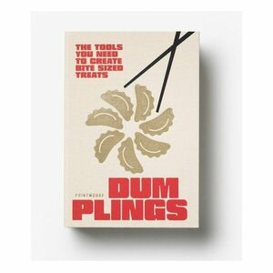 Bézs rozsdamentes acél négyszemélyes evőpálcika szett The Essentials - Dumpling Tools – Printworks kép