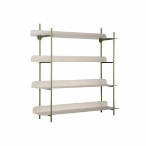 Zöld-szürke többszintes fém fali polc 60 cm Reina Cuatro – PT LIVING kép