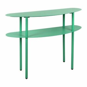 Zöld fém konzolasztal 28x90 cm Cool Retro – Leitmotiv kép