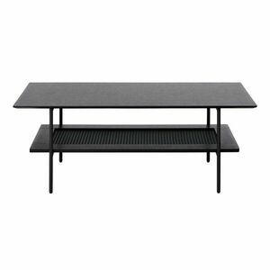 Fekete dohányzóasztal 55x110 cm Pensacola – Unique Furniture kép