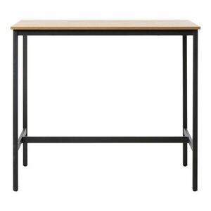 Bárasztal tölgyfa dekorral 60x120 cm Cesura – Unique Furniture kép