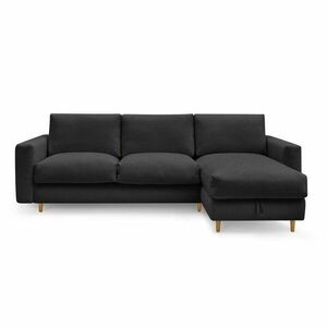 Fekete sarokkanapé Nouveau Cocoone – Bobochic Paris kép